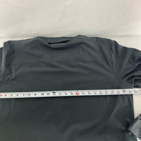 Columbia Solid Dark Gray Long Sleeve Button-Up Shirt Lightweight Size XL - Picture 4 of 15